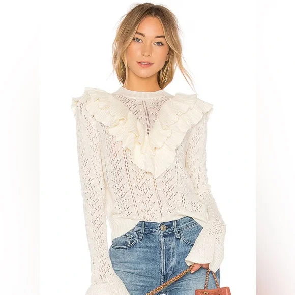 TULAROSA IVORY MANNY SWEATER - Picture 1 of 10